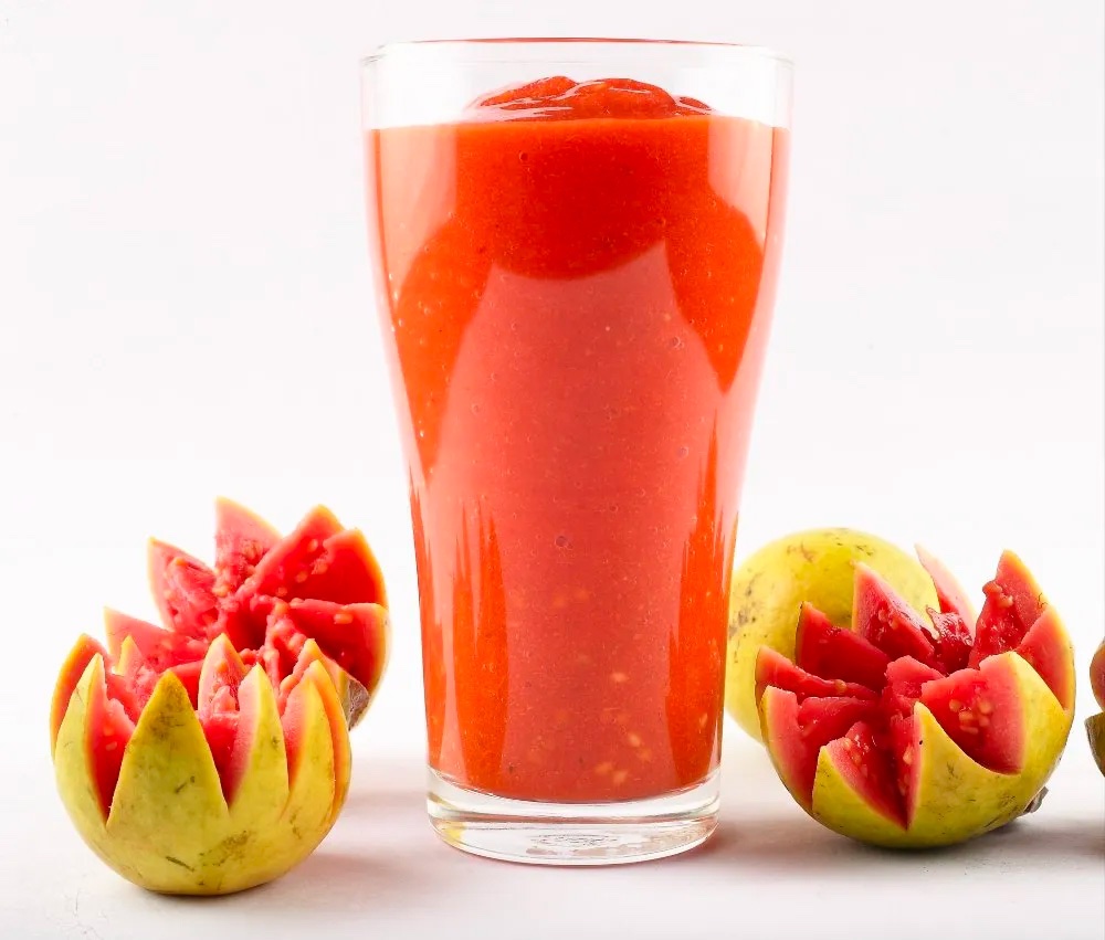  Vibrant Flavor of Pink Guava with Our Premium Puree - Perfect for Creating Exotic and Refreshing Recipes!"